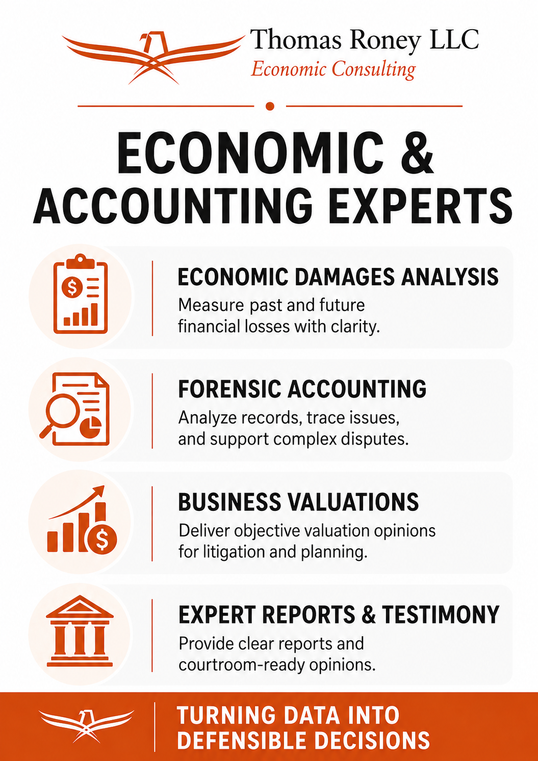 Economic and Accounting Experts Attorney Infographic